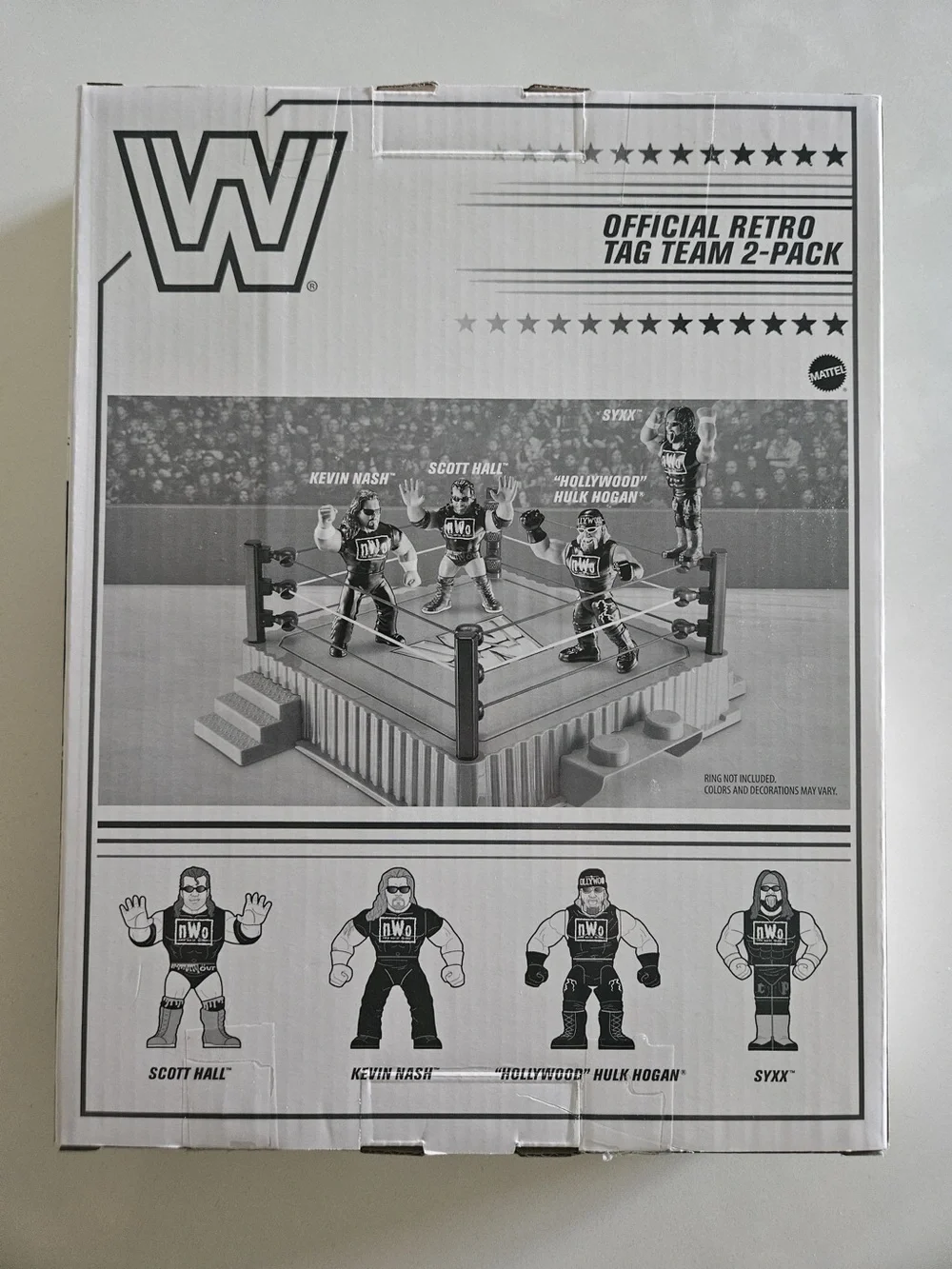WWF Official Retro Tag Team 2-Pack Action Figure Set - Black & White Box Art